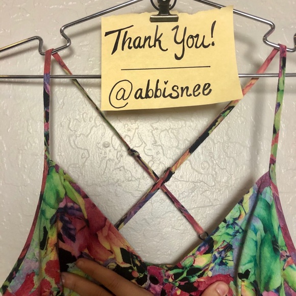 Fun & Flirty Floral Vintage Mini Dress - Picture 2 of 8